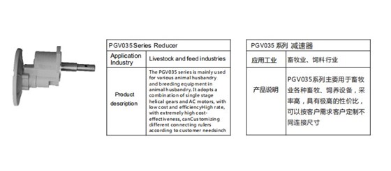 艾思捷定制款PGV035系列減速機(jī)--應(yīng)用在畜牧業(yè)、飼料行業(yè).jpg